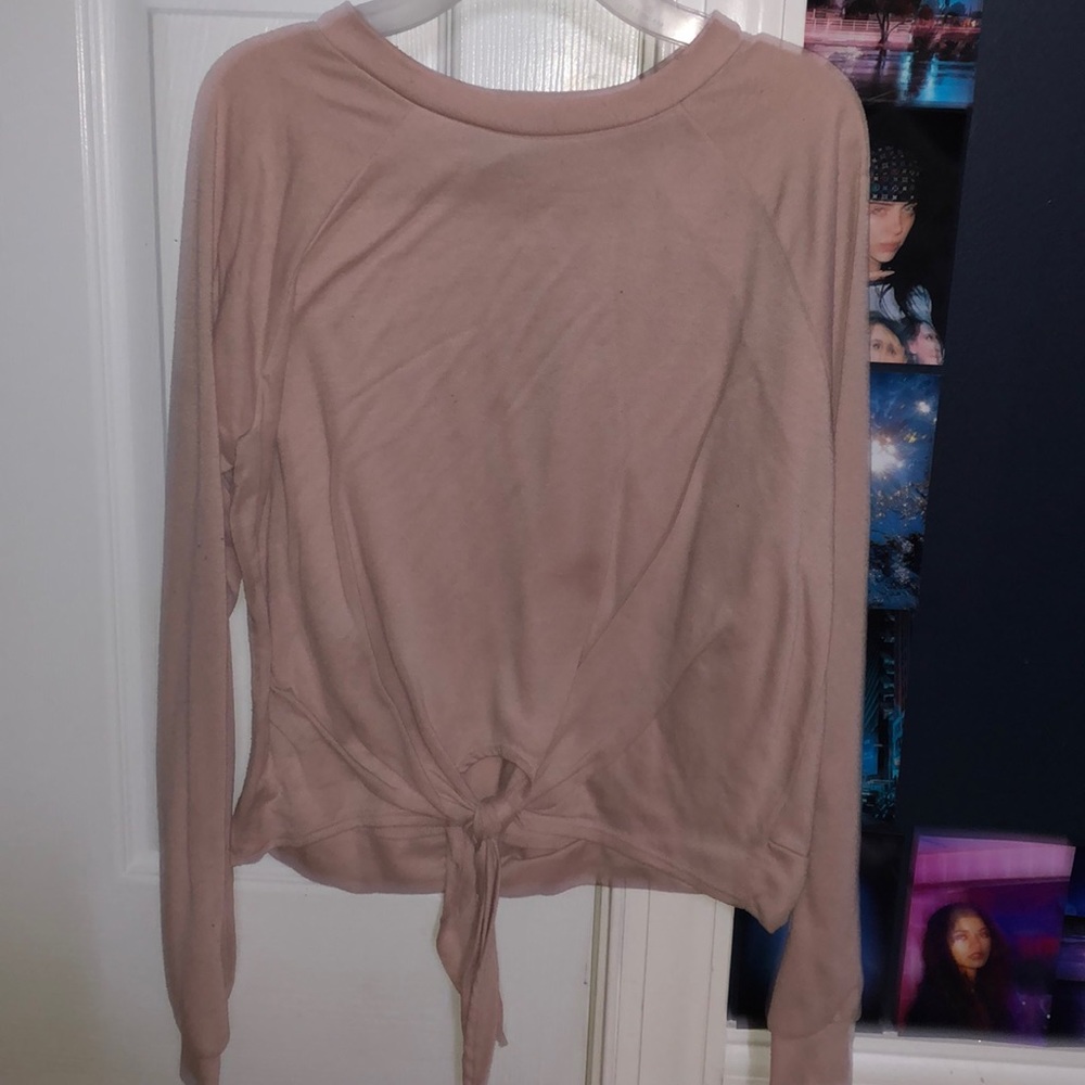 forever 21 pinkish beige top with long sleeves